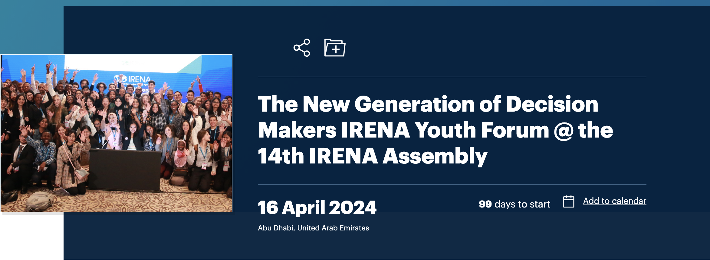 Fully Funded Irena Youth Forum In Abu Dhabi Opportunities For Women